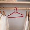 Red thickened anti-slip hanger, a multi-functional household hanging hanger, is load-bearing, durable and simple in Nordic style details Picture